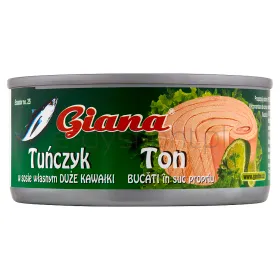 Giana Tuńczyk Kawałki W Sosie Własnym Duże Kawałki 170G