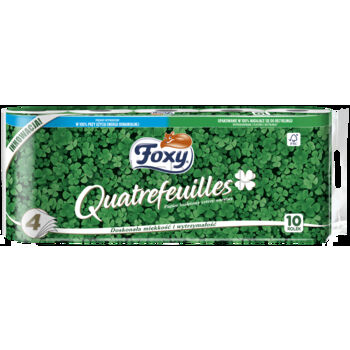 Foxy Papier Toaletowy Quatrefeuilles 10 Rolek Biały