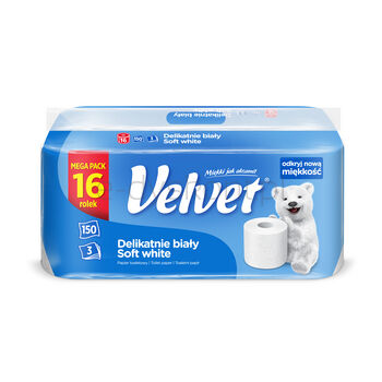 Papier Toaletowy Velvet Delikatnie Biały a'16