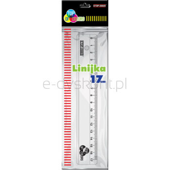 Top 2000 Linijka przezroczysta 17 cm 