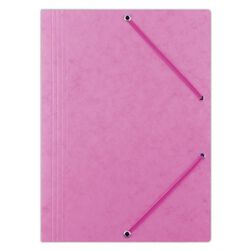 Donau Teczka z gumką preszpan, A4, 390gsm, 3-skrz., różowa