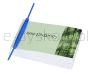 Office Products Klipsy Archiwizacyjne E-Clip, Grubość Pliku Max. 7Cm, Niebieski  - 3