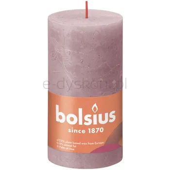 Bolsius Świeca Rustic 130/68Mm P.Róż
