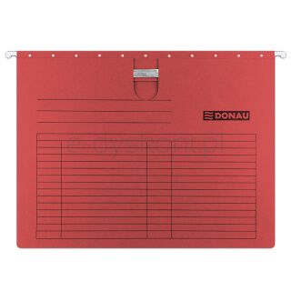 Donau Teczka zawieszkowa z wąsem, A4, 230gsm, czerwona