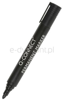 Q-Connect Marker Permanentny Okrągły, 2-3Mm (Linia), Czarny