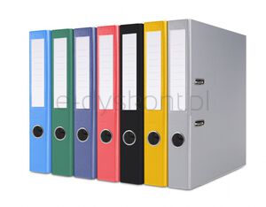 Segregator BASIC-S z szyną, PP, A4/50mm, czarny