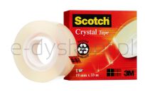 Scotch Taśma Biurowa Crystal Clear (600), Transparentna, 19Mm, 33M, W Pudełku - 2
