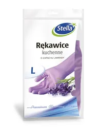 Rękawice Kuchenne Stella, Zapach Lawendy, Rozmiar L, Lawendowy