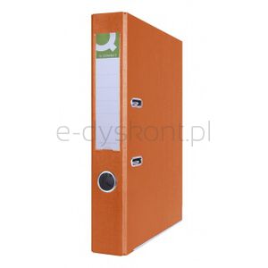 Q-Connect Segregator Hero z szyną, PP, A4/55mm, pomarańczowy