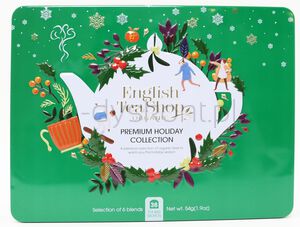 Zestaw herbatek Premium Holiday Collection w ozdobnej zielonej puszcze BIO 44g BN