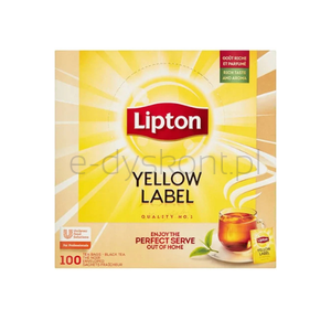 Lipton Herbata Yellow Label 100 kopert x1,8g