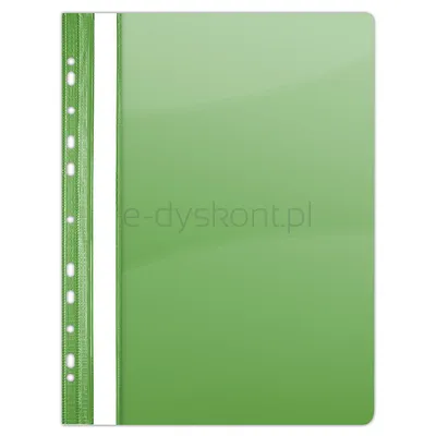 Donau Skoroszyt Pvc, A4, Twardy, 150/160Mikr., Wpinany, Zielony 