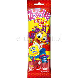 Zozole Żelki Sour Strawberry 75G