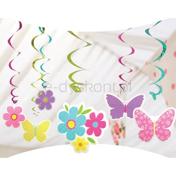 Wirujące Dekoracje - Kwiatuszki I Motylki