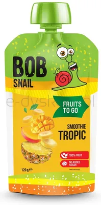 Smoothie TROPIC Banan Ananas Mango bez dodatku cukru 120g