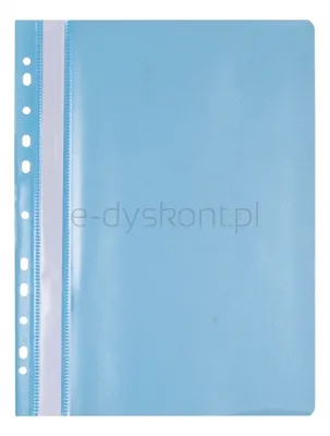 Office Products Skoroszyt, Pp, A4, Miękki, 100/170Mikr., Wpinany, Jasnoniebieski 