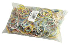 Gumki Recepturki Q-Connect, 250G, Średnica 25Mm, Mix Kolorów