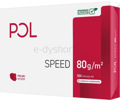 Pol Speed Papier Ksero A4 Klasa C 80G/M2 500 Arkuszy