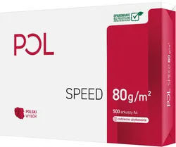 Papier Ksero Pol Speed A4 Klasa C 80G/M2 500 Arkuszy