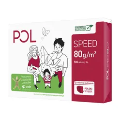 Papier ksero POL SPEED, A4, klasa C, 153CIE, 80gsm, 500ark.