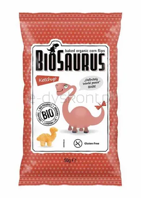 Chrupki Kukurydziane Dinozaury O Smaku Ketchupowym Bezgl. Bio 50 G