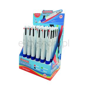 Keyroad Długopis kulkowy, 4-kolorowy, display