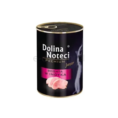 Dolina Noteci Premium Mokra karma Junior dla kota puszka indyk 400g
