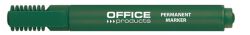 Office Products Marker permanentny ścięty, 1-5mm (linia), zielony 