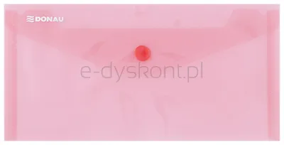 Donau Teczka Kopertowa Zatrzask, Pp, Dl, 180Mikr., Czerwona 