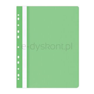 Office Products Skoroszyt, PP, A4, miękki, 100/170mikr., wpinany, jasnozielony