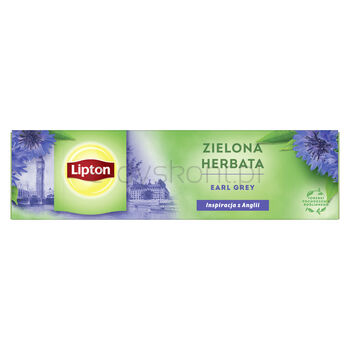Lipton Herbata zielona, Earl Grey, 20 torebek