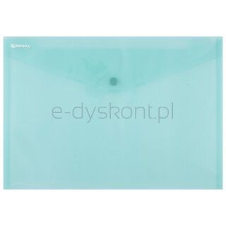 Teczka kopertowa DONAU zatrzask, PP, A4, 180mikr., zielona