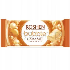 Roshen Czekolada Bąbelkowa karmelowa 80 g