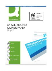 Q-Connect Papier Ksero All-Round, A4, Klasa C, 80Gsm, 500 Ark.