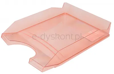 Office Products Szufladka Na Biurko Polistyren/Pp, A4, Transparentna Czerwona