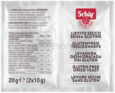 Schar Lievito- Drożdże Suche Bezgl. 20 G