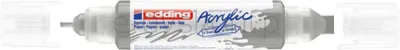 Marker Akrylowy 3D E-5400 Edding, Podwójny, 2-3 Mm, 5-10 Mm, Matowe Srebro