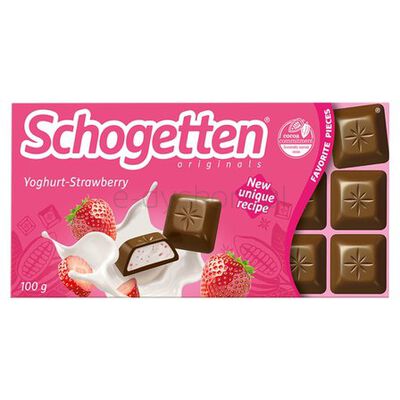 Schogetten Czekolada Yoghurt - Strawberry 100G
