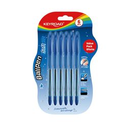 Keyroad Długopis klasyczny  Ball Pen Soft Jet, 0,7 mm, 6 szt., blister, niebieski