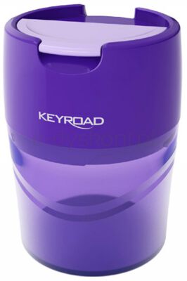 Keyroad Temperówka Robby, aluminiowa, podwójna, z pojemnikiem, pakowane na displayu, mix kolorów