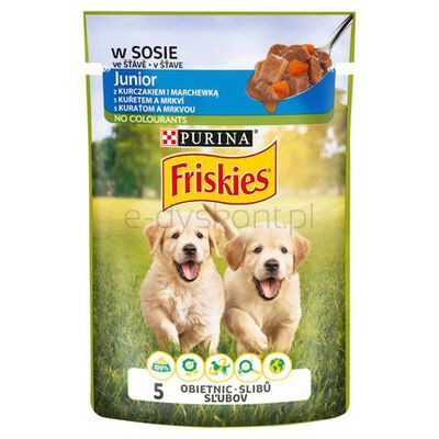 Karma Pies Friskies Junior Kurczak 100 G Nestle Sasz