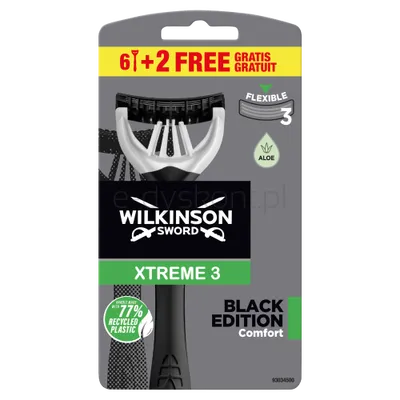 Wilkinson Sword Xtreme3 Black Edition 6+2