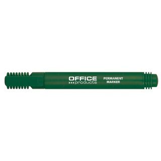 Office Products Marker permanentny okrągły, 1-3mm (linia), zielony