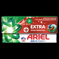Ariel Allin1 Pods Kapsułki Do Prania Dodatkowa Moc Usuwania Plam 26 Prań (26 X 24,5 G)