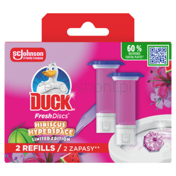 Duck® Fresh Discs® Hibiscus Hyperspace - żelowy krążek do toalet, podwójny zapas do toalety