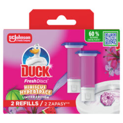 Duck® Fresh Discs® Hibiscus Hyperspace - żelowy krążek do toalet, podwójny zapas do toalety