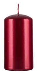 Donau HOME Świeca słupek Standard Lakier, 60x115mm, czerwony metaliczny połysk