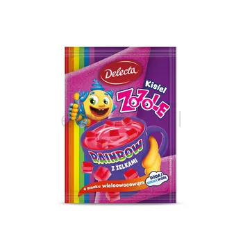 Delecta Kisiel Zozole Rainbow z żelkami 34g
