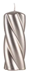 Świeca słupek DONAU HOME Laval, 50x130mm, szampan