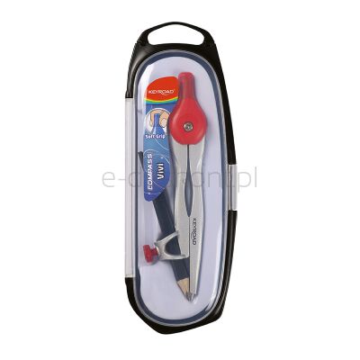 Keyroad Cyrkiel metalowy Vivi, w etui, display, mix kolorów [BIURO]